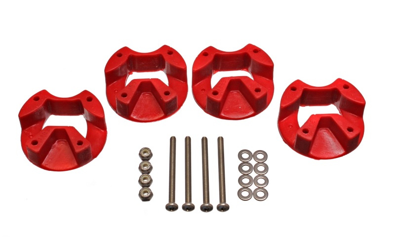 Dodge SRT4 Motor Mount Inserts - Energy Suspension - Polyurethane - Red - `03-`05